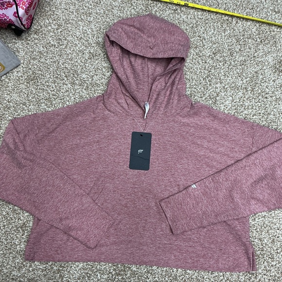 Jordan Tops - Fabletics Women's Heathered Pink Hoodie